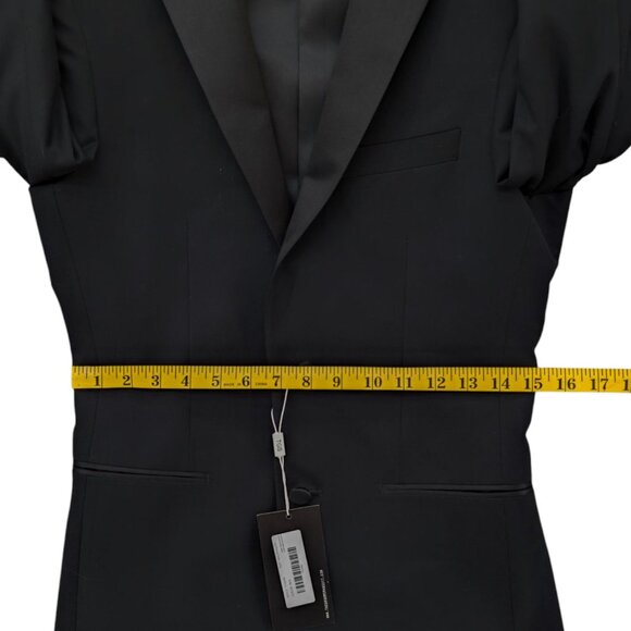 The Groomsman Suit Slim Tuxedo Jacket Mens Black Formal 2 Button Size 34R - Picture 9 of 10